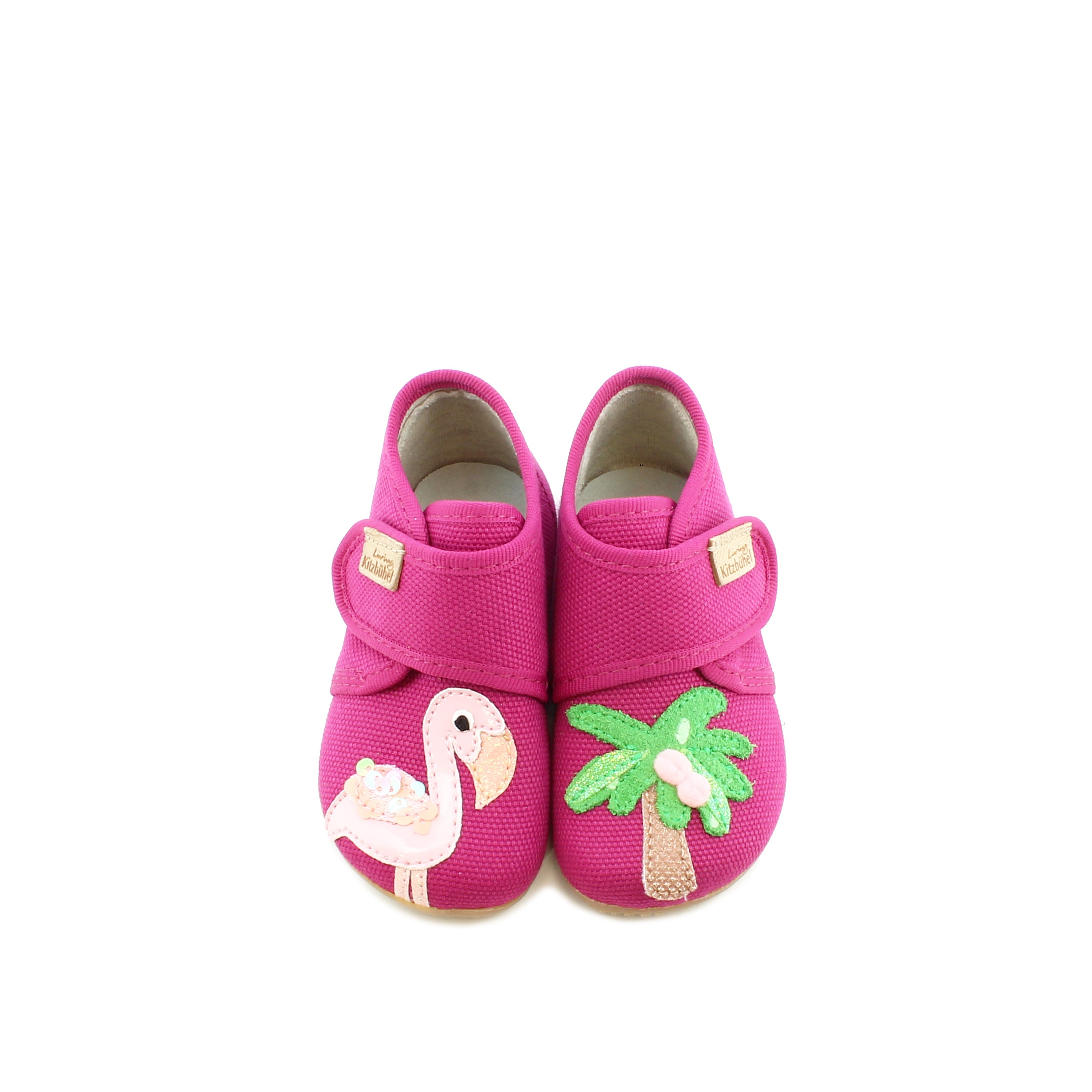Baby Velcro. Flamingo & Palm