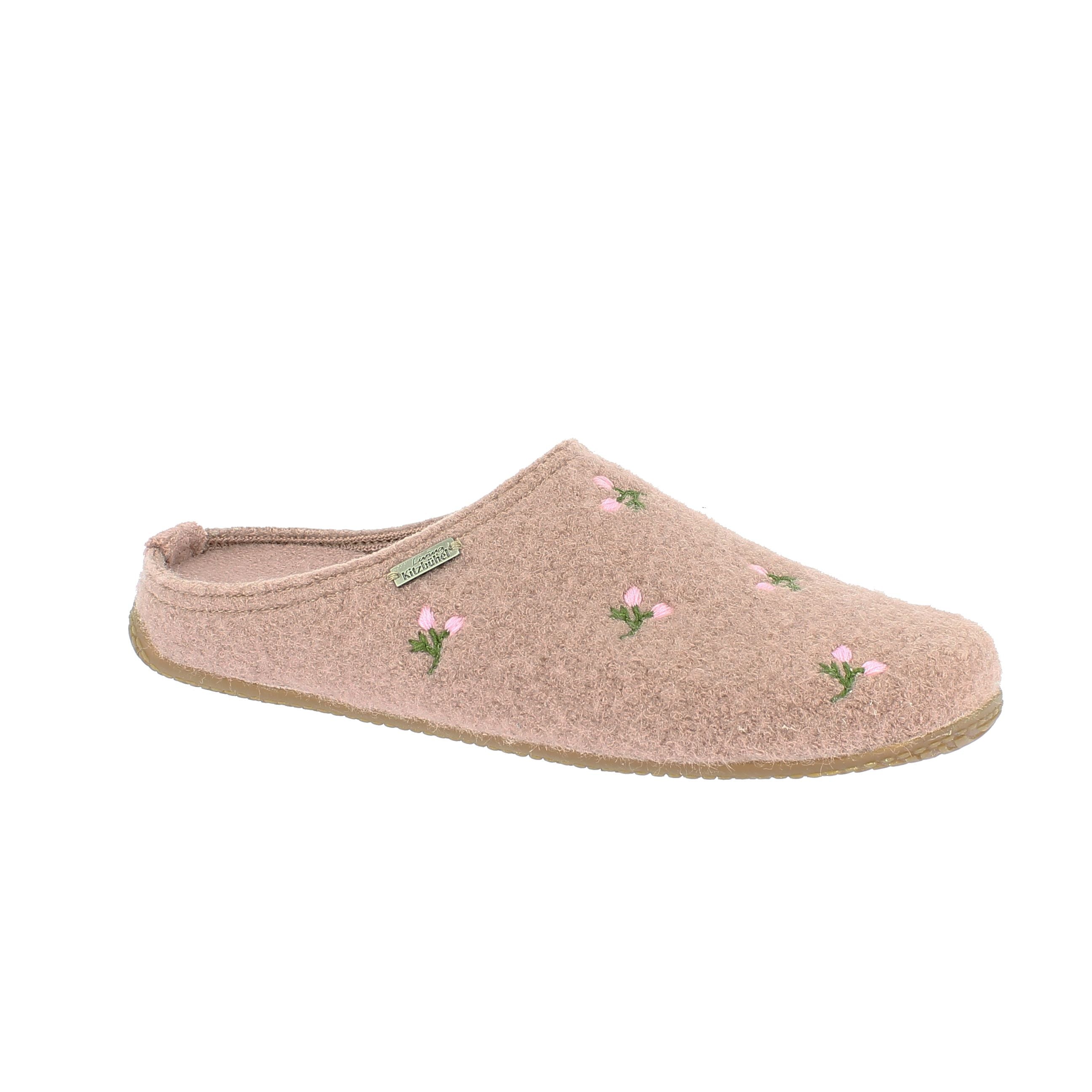 Pantoffel Blumenstickerei