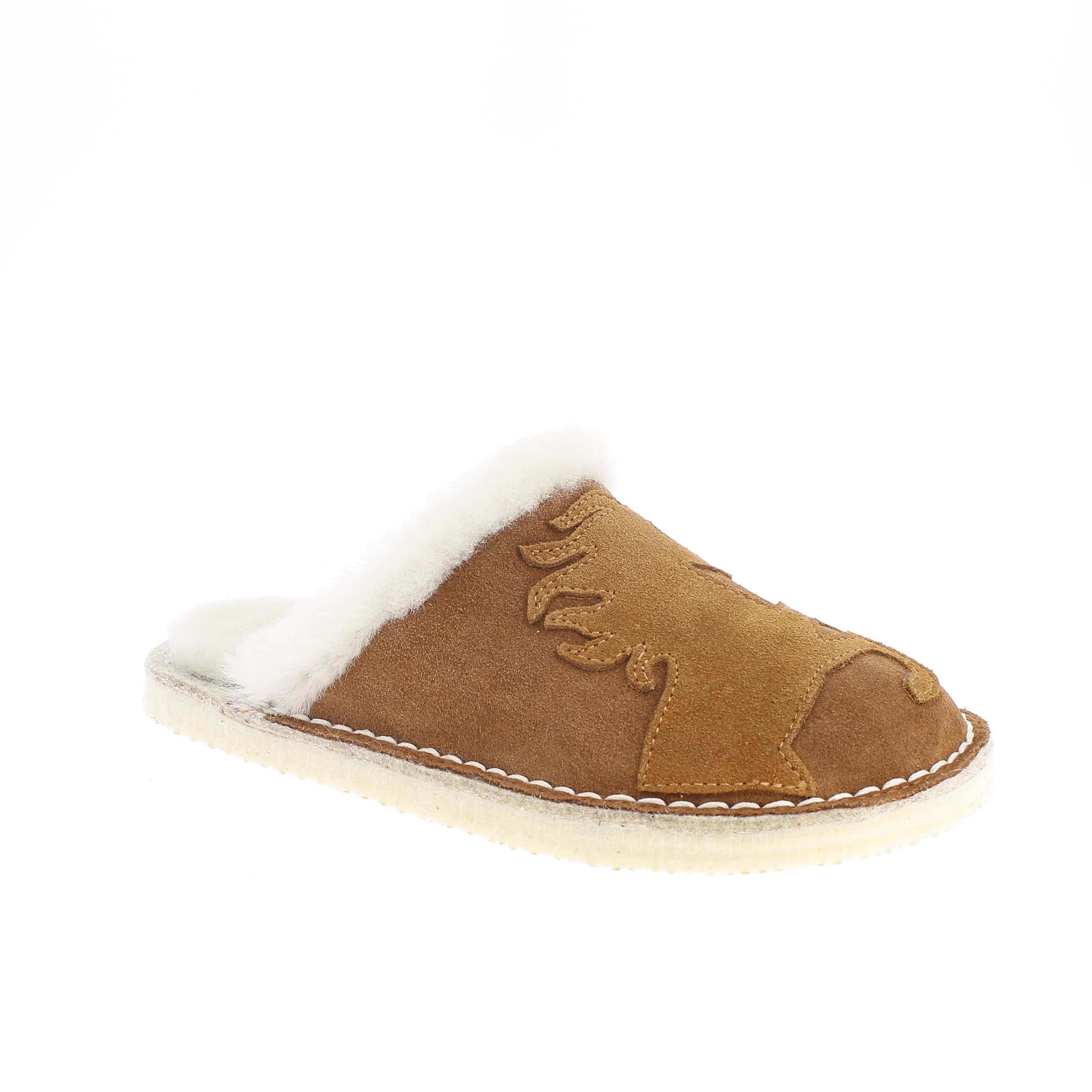 Lammfell Pantoffel mit Einhorn