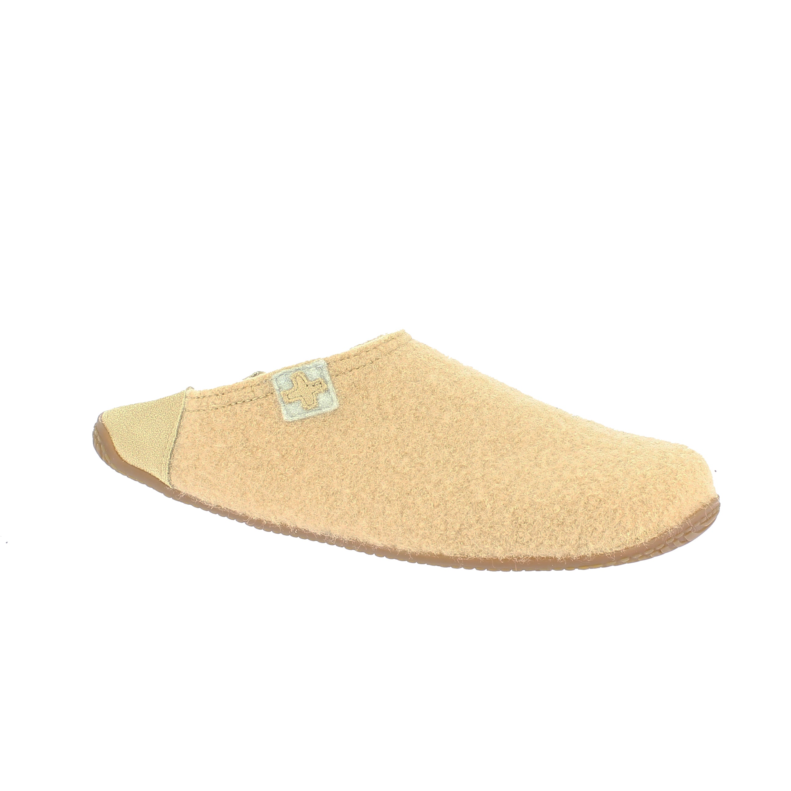 slipper with leather cap
