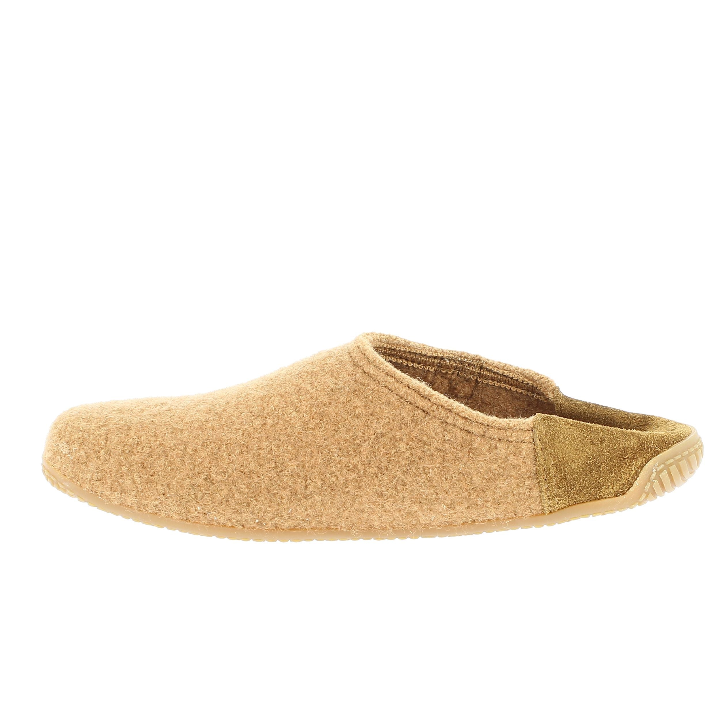 slipper with leather cap