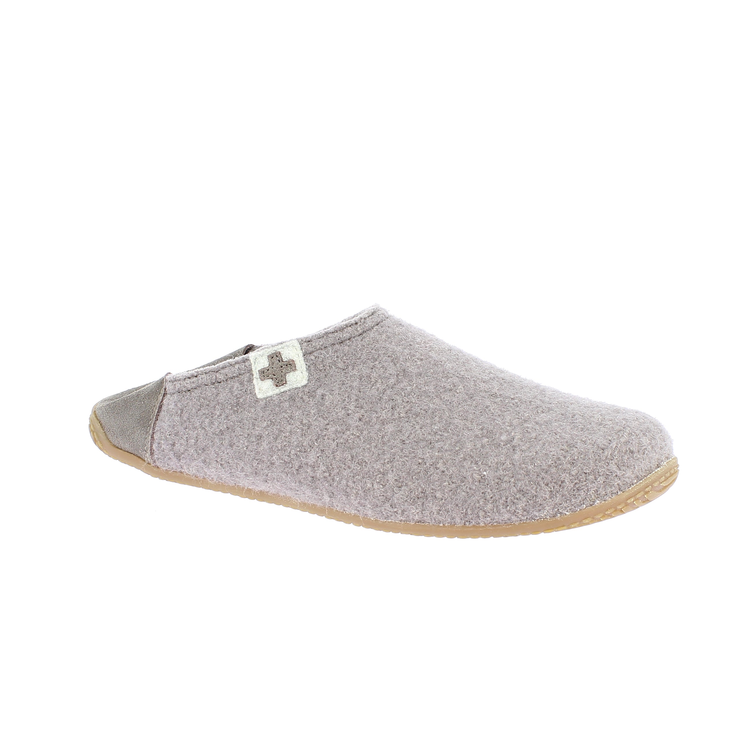 slipper with leather cap