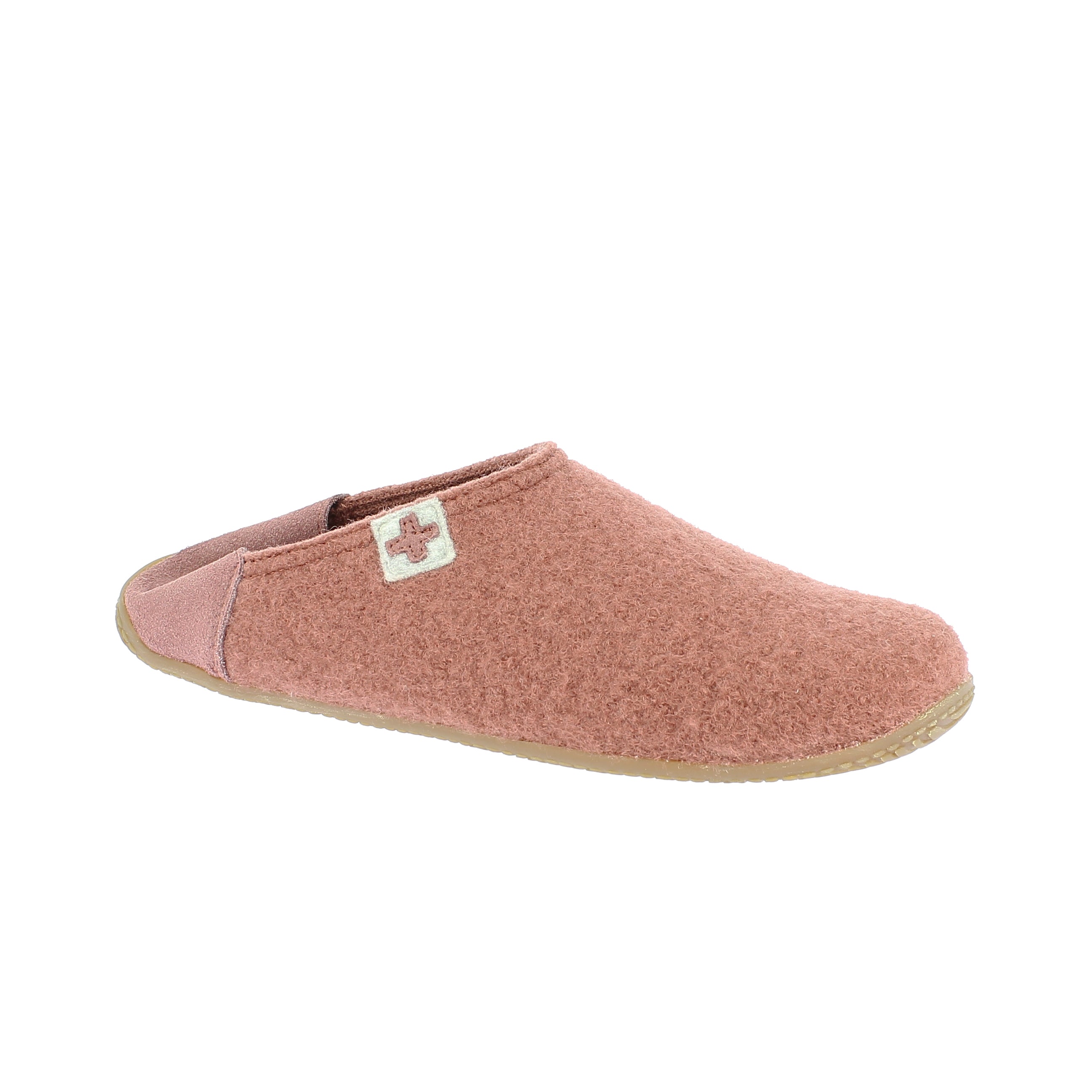 slipper with leather cap