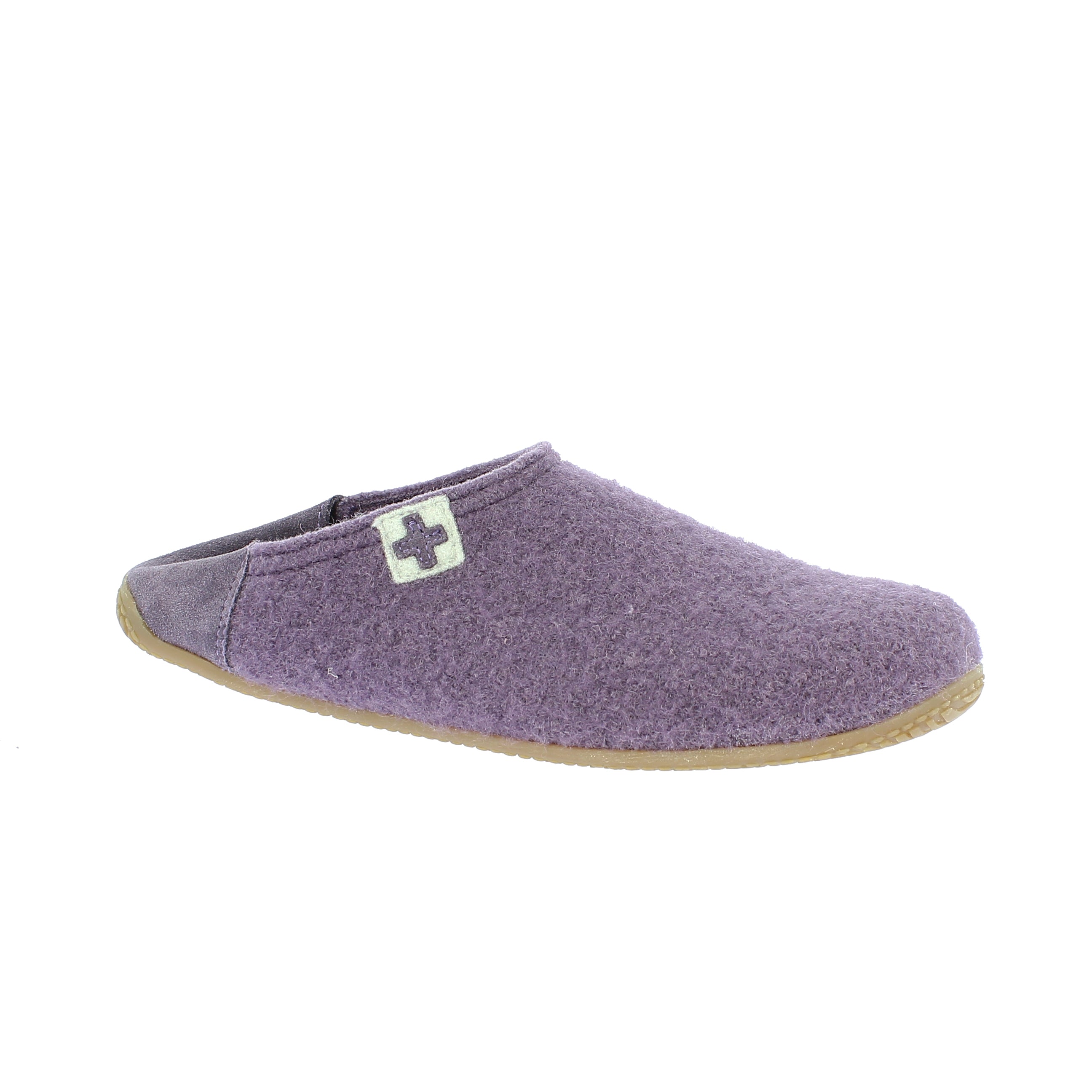 slipper with leather cap