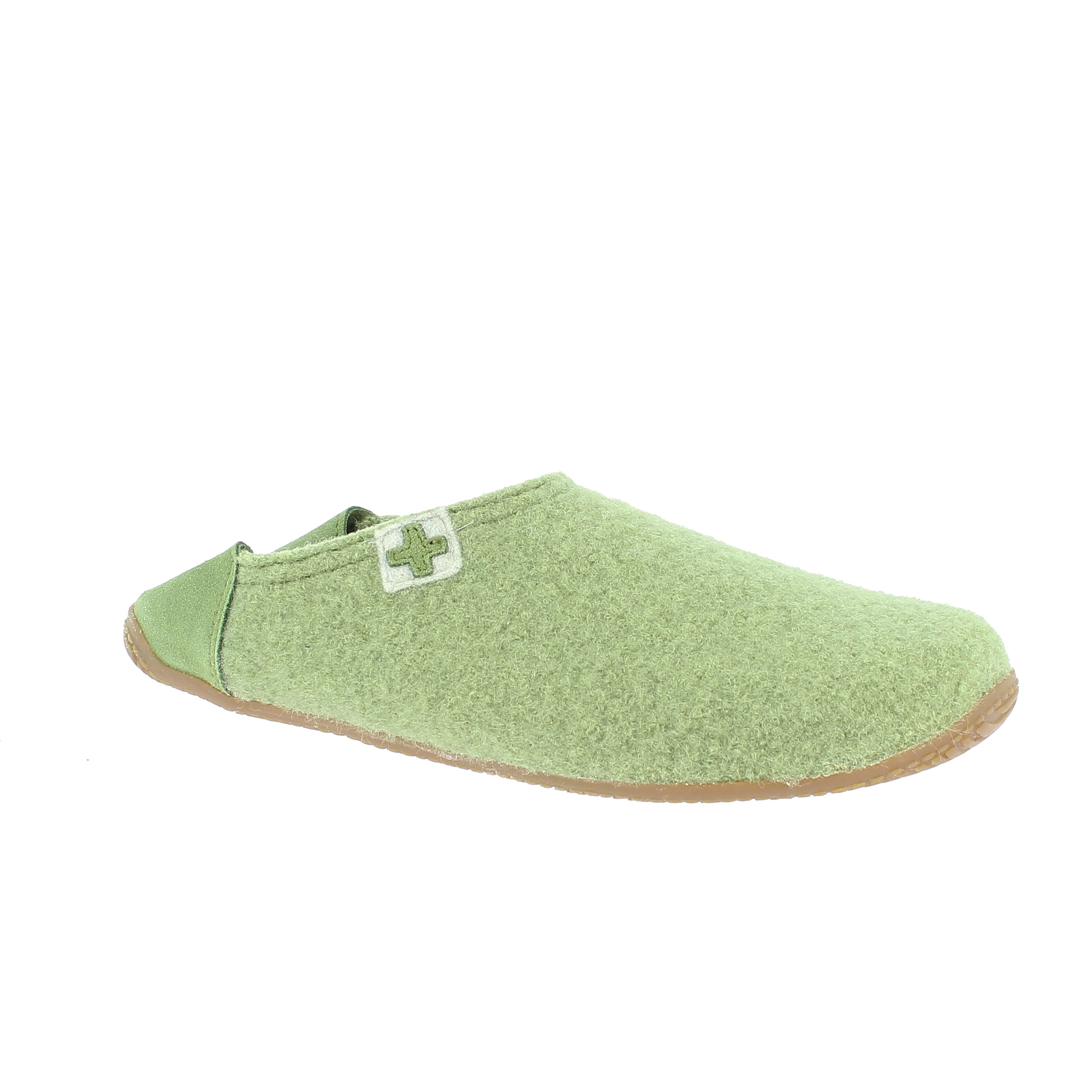 slipper with leather cap