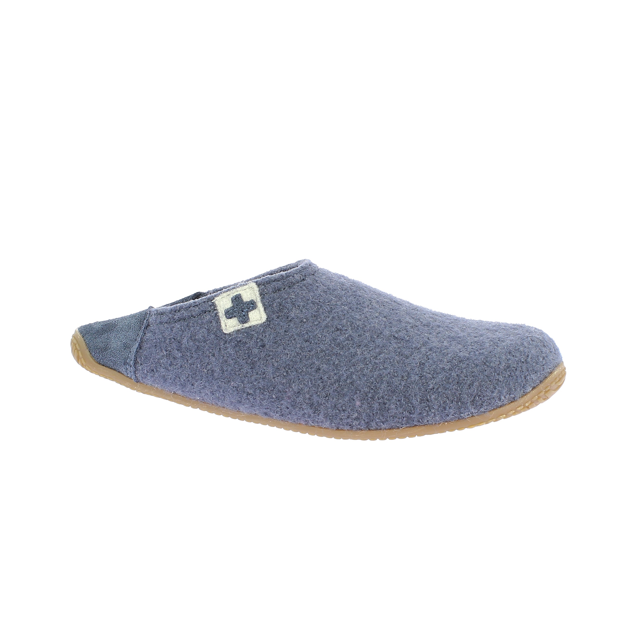 slipper with leather cap