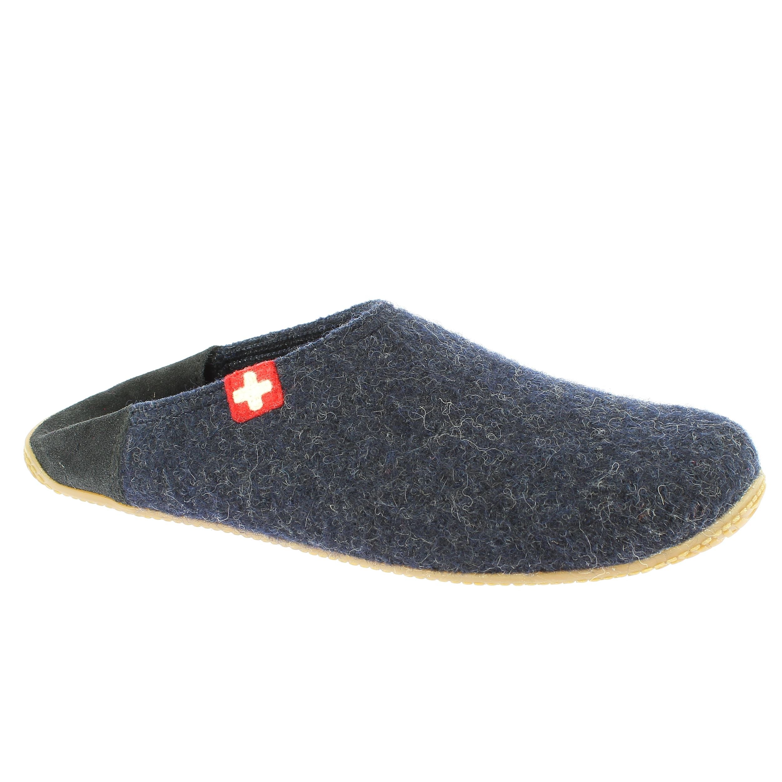 slipper with leather cap