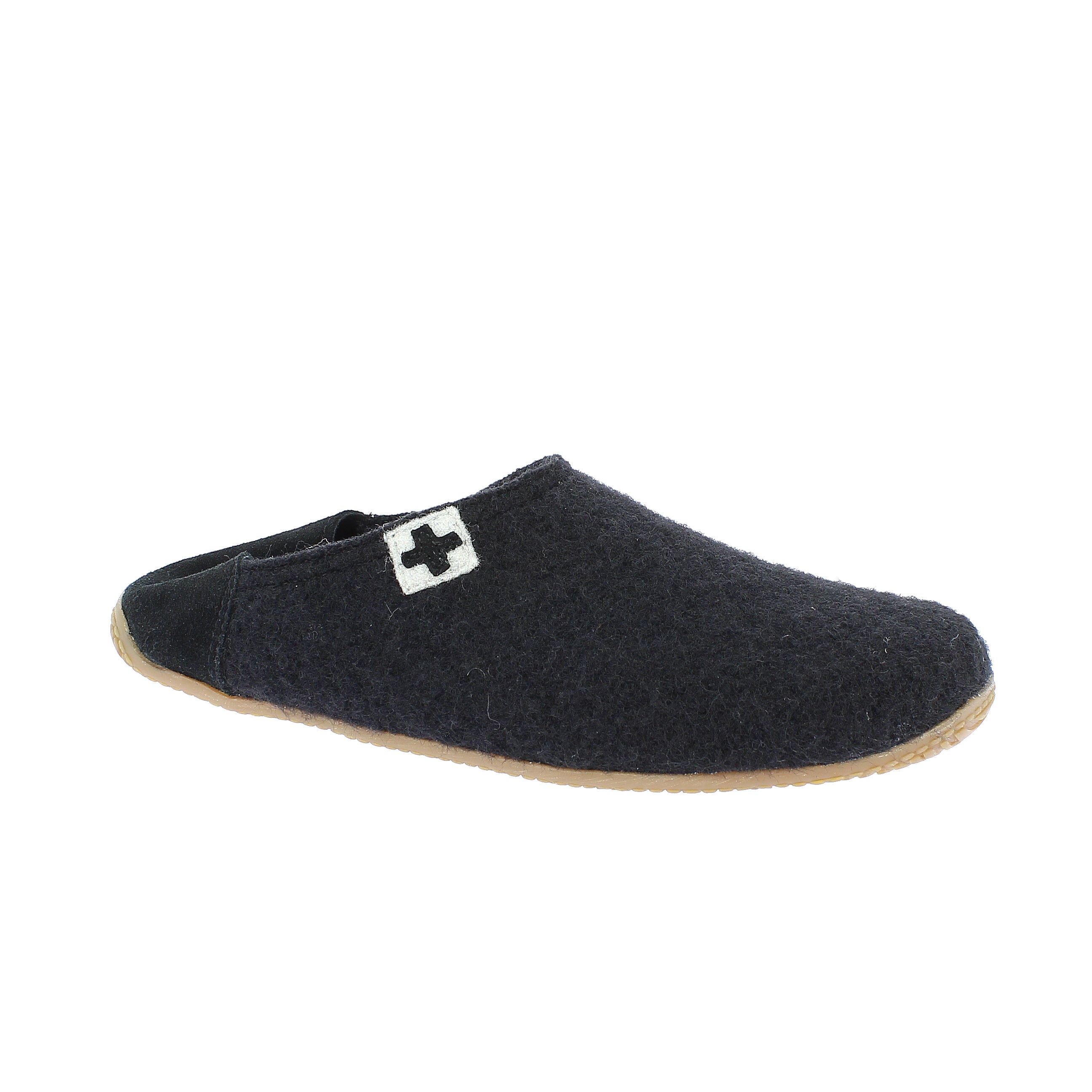 slipper with leather cap