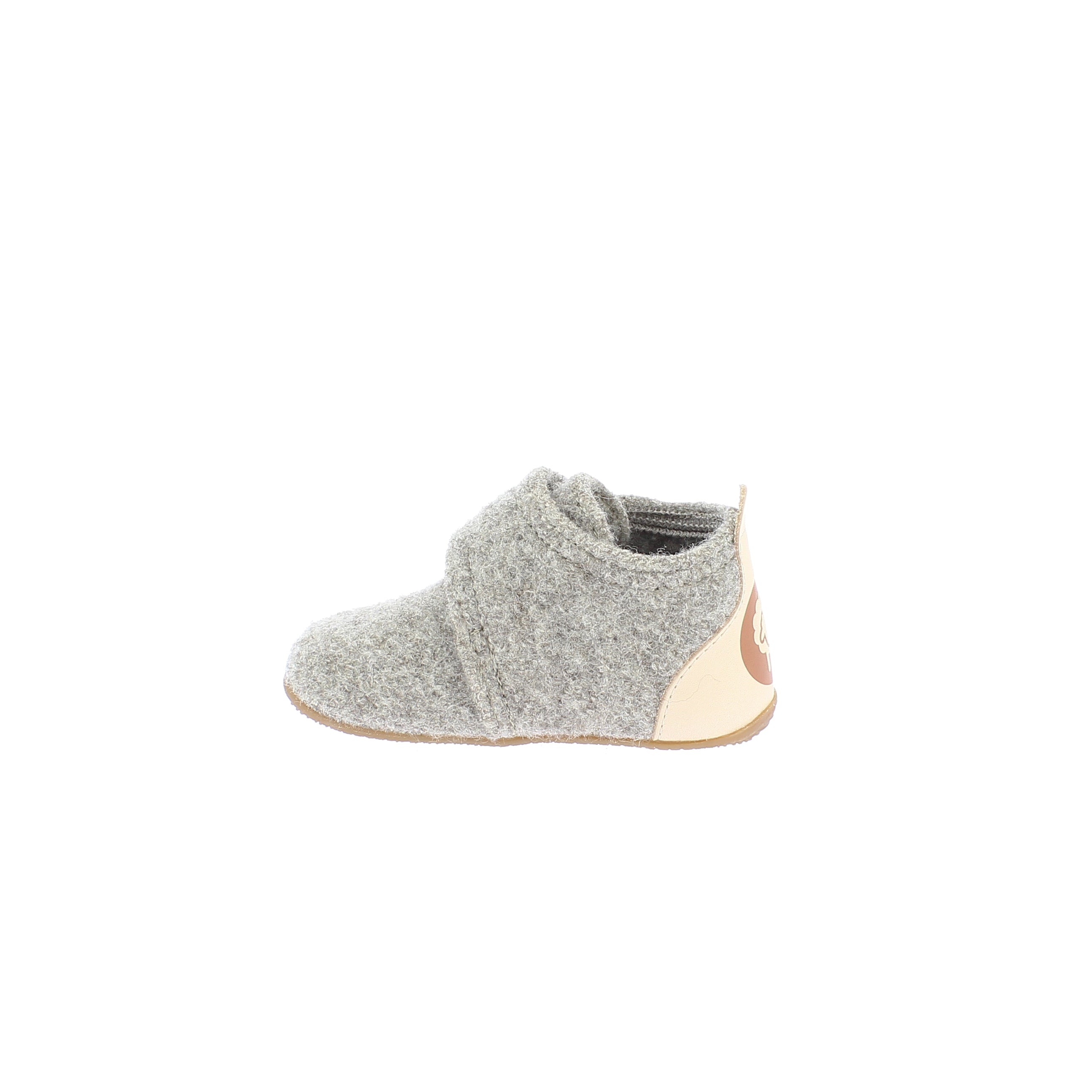 Babyklettschuh Naturwolle