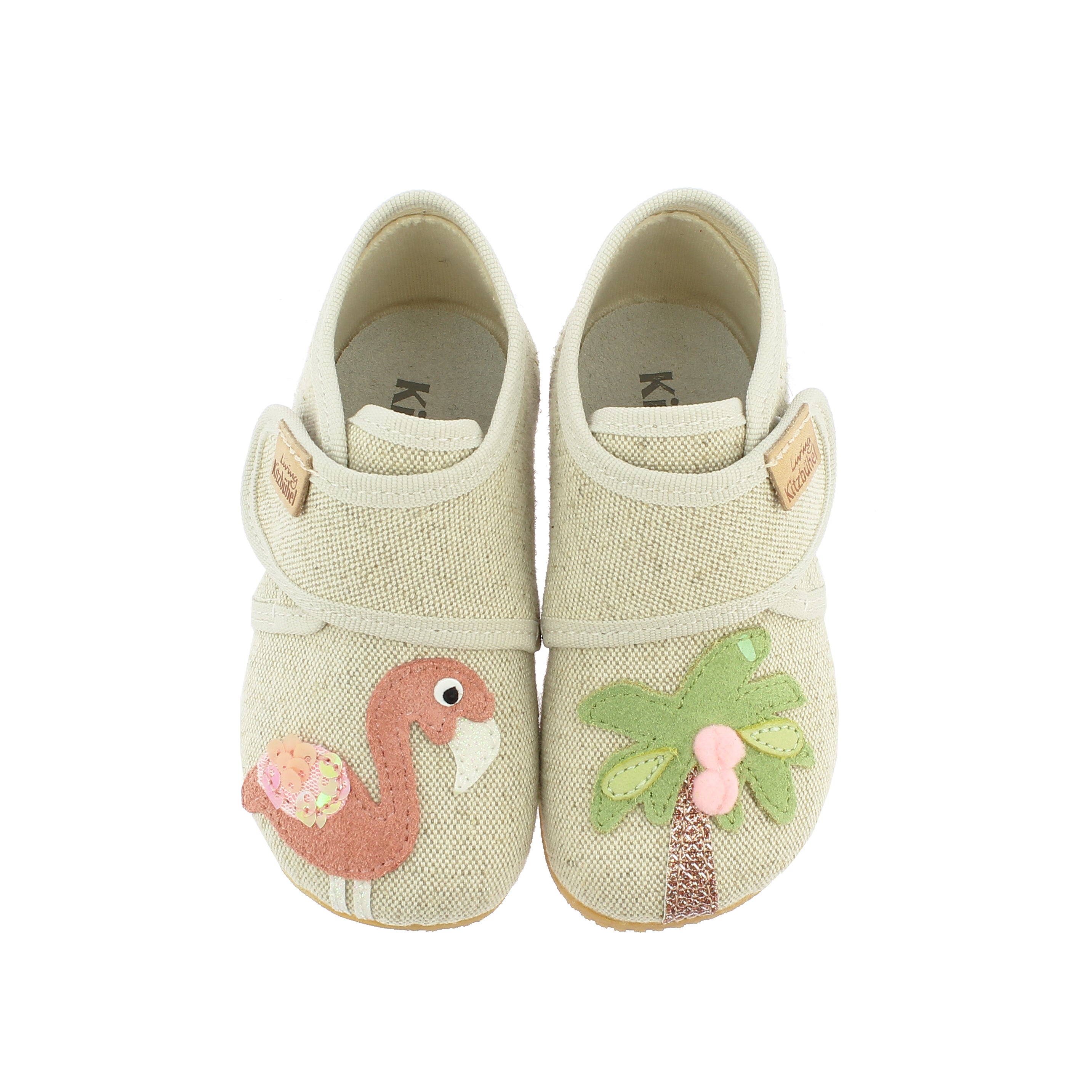 Babyklett Flamingo mit Palme