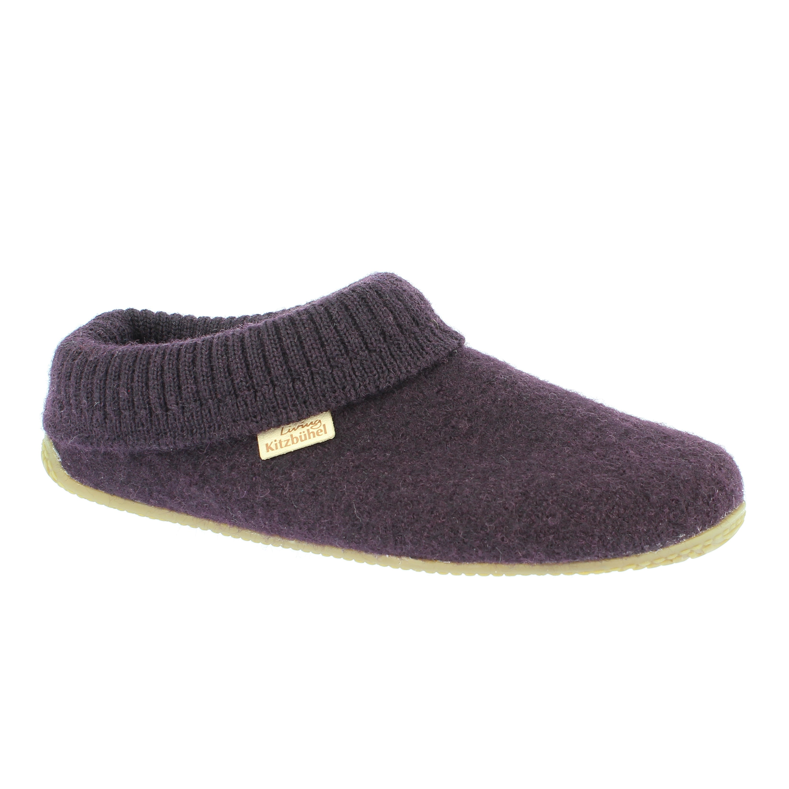 Pantoffel mit Strickbündchen