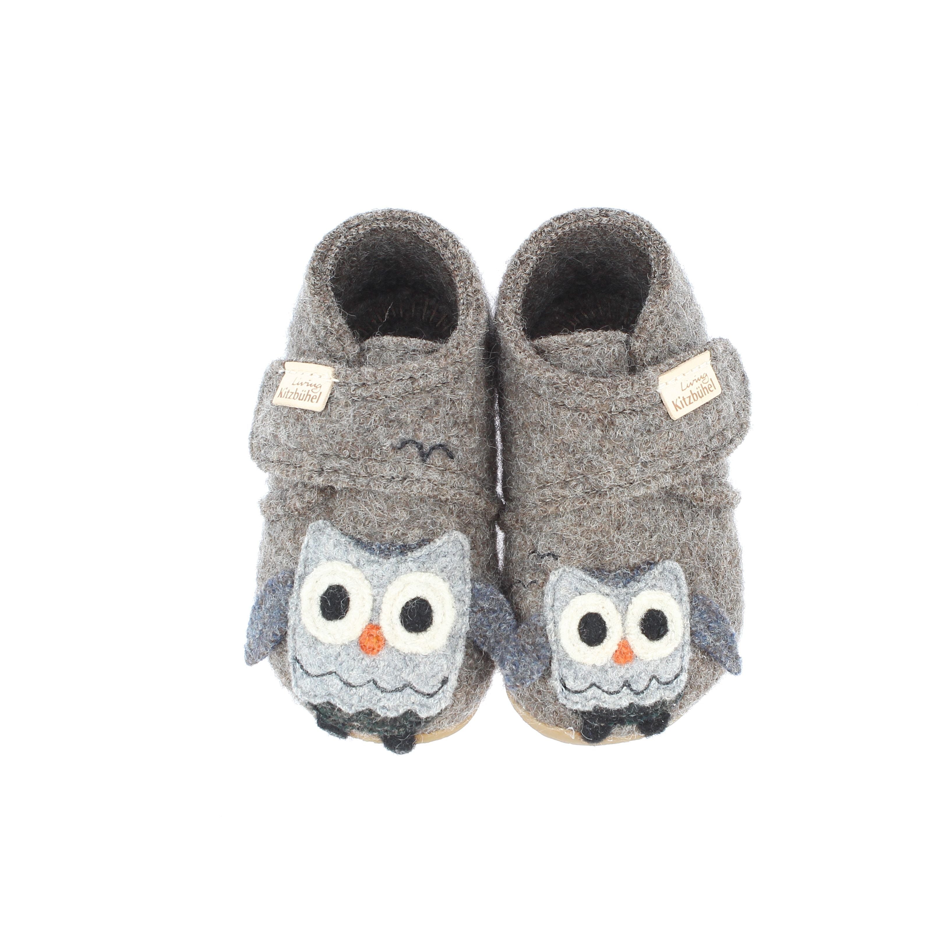 Babyklettschuh Eule