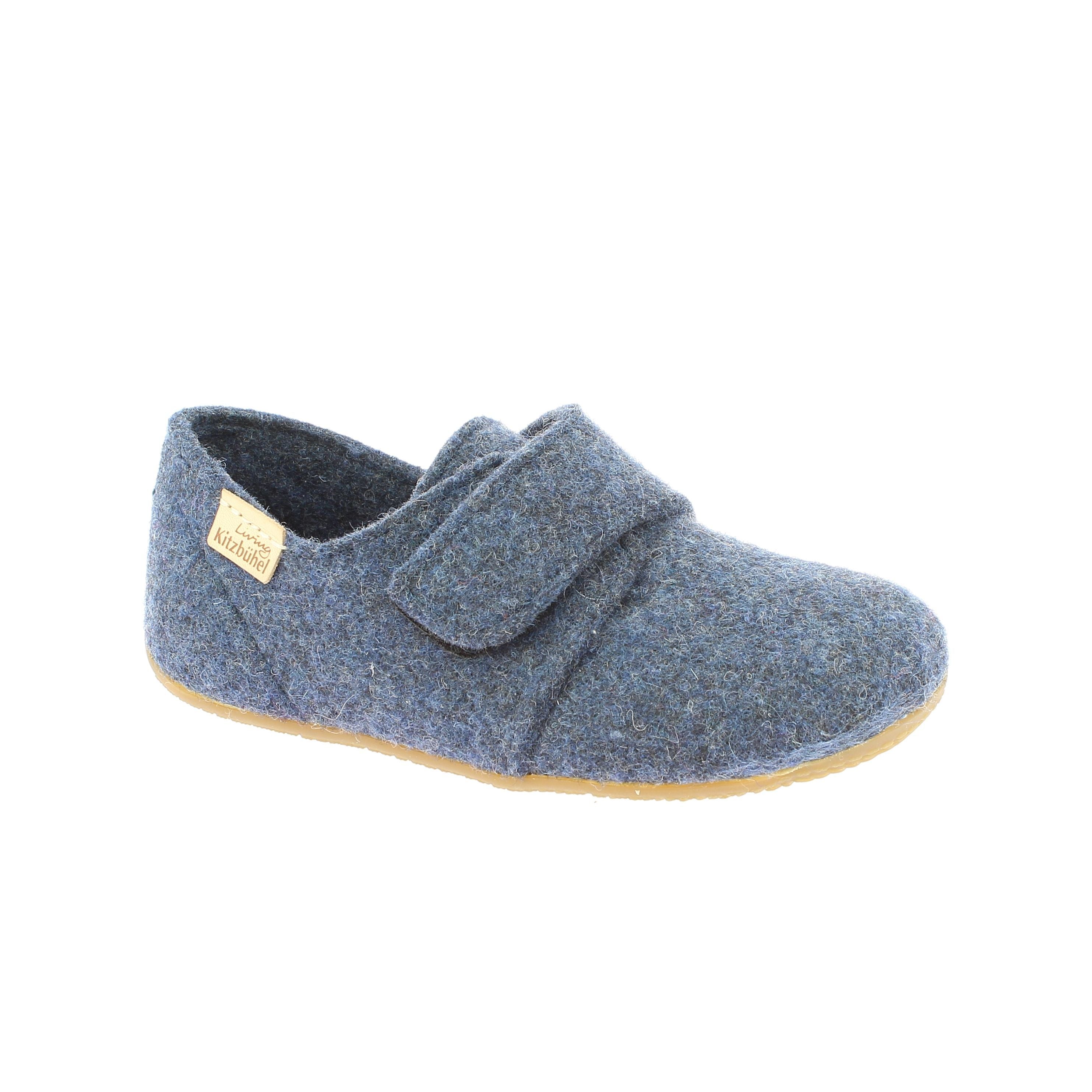 Living Kitzbühel slippers for children, boy with wool and natural