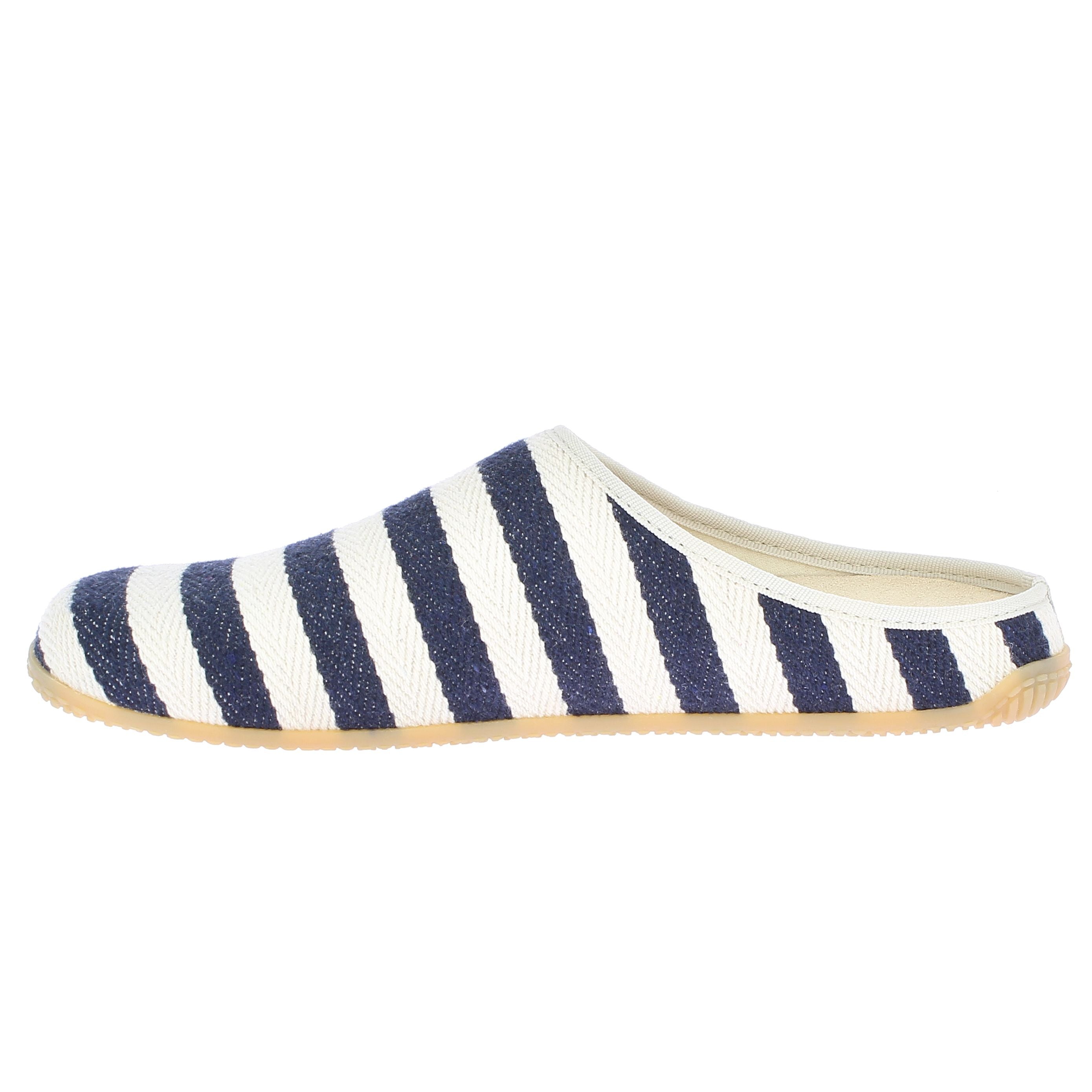 Pantoffel mit Streifen