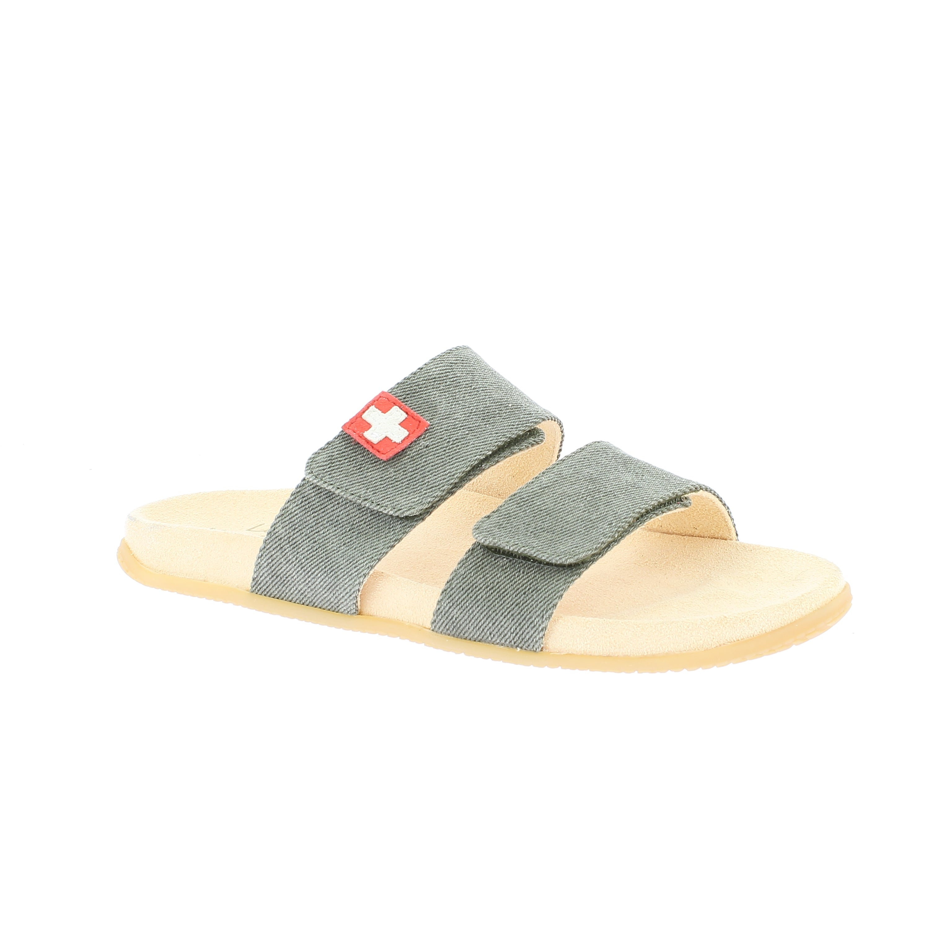 Pantolette Doppelklett mit