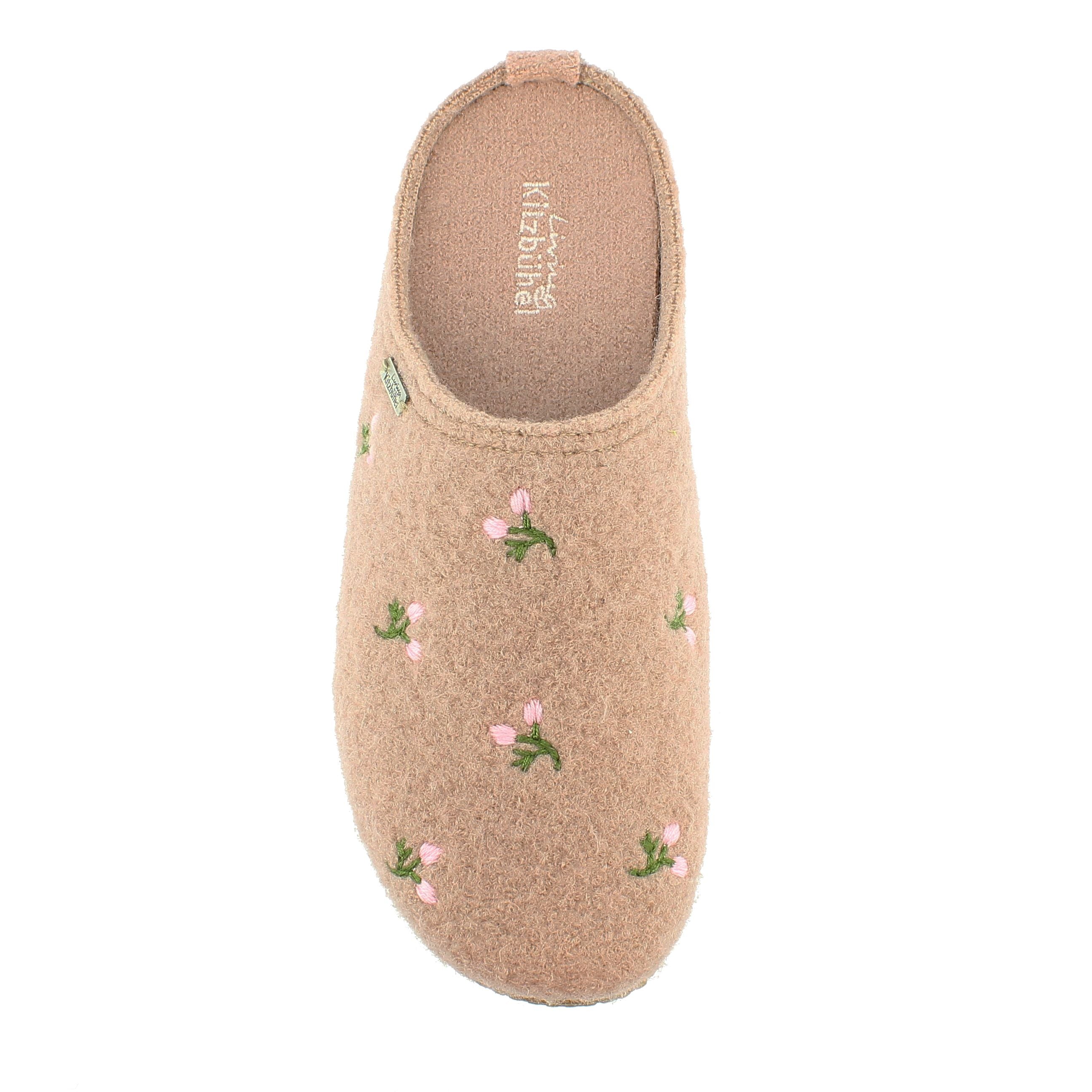 Pantoffel Blumenstickerei