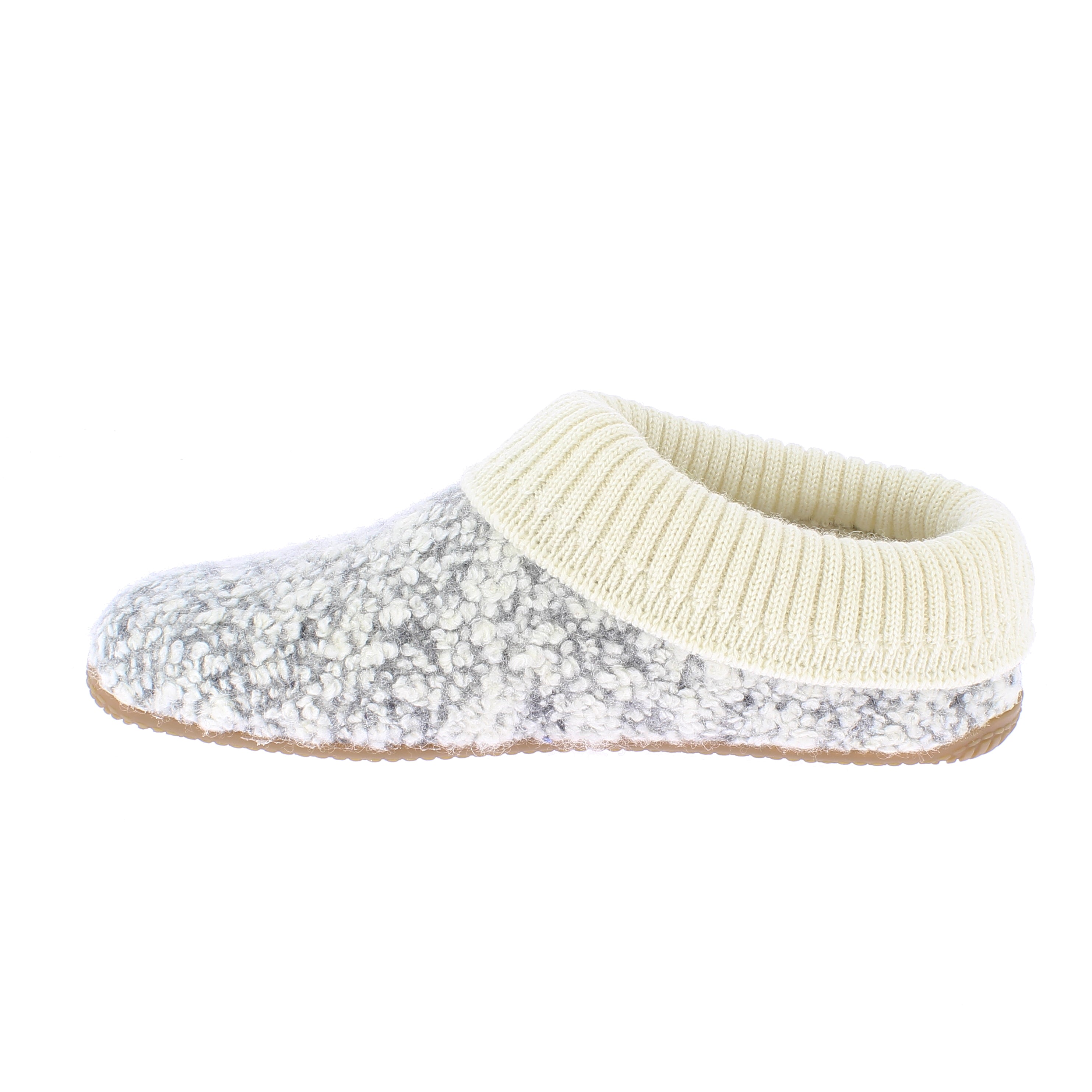 Pantoffel mit Strickbündchen