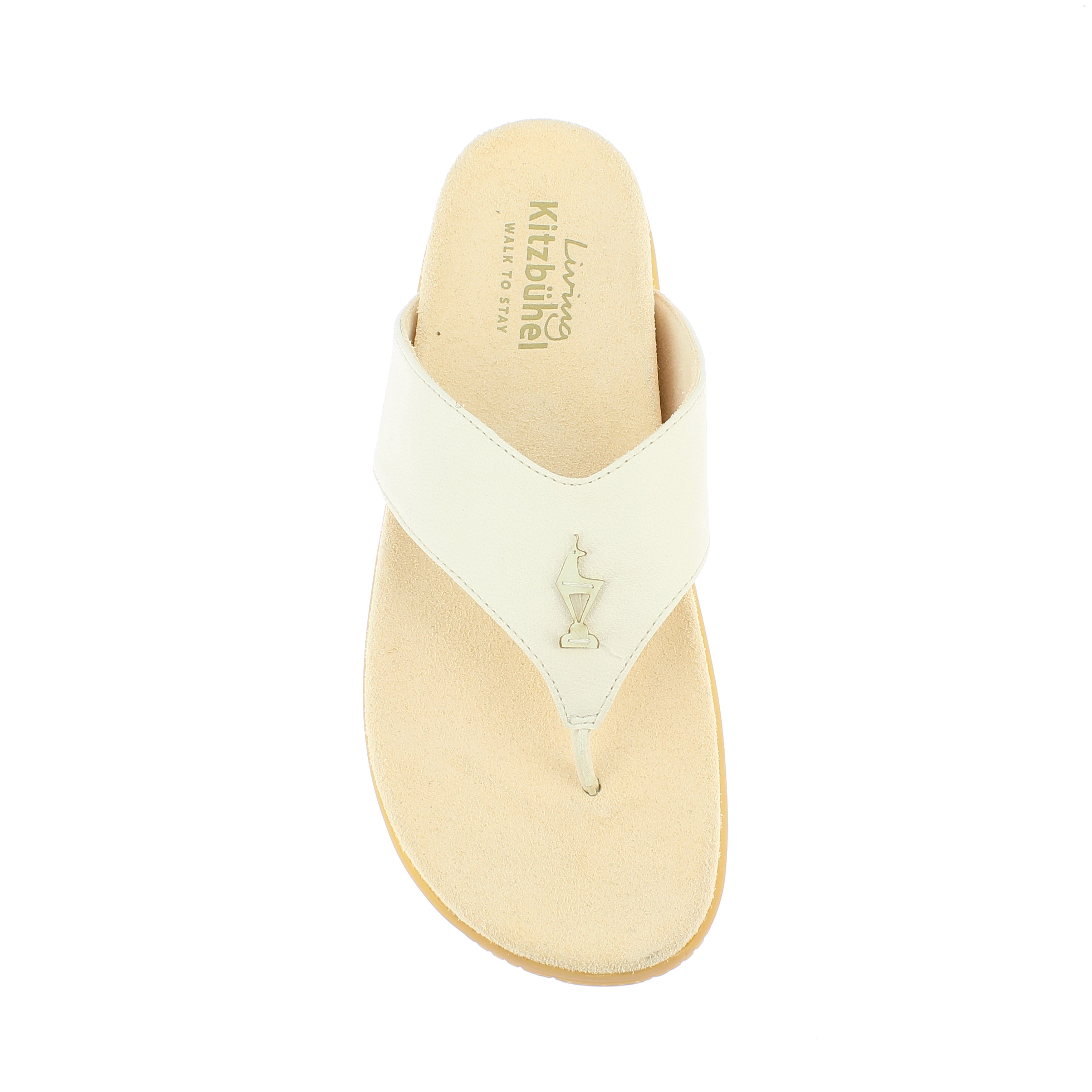 Zehentrenner Leder mit Gams