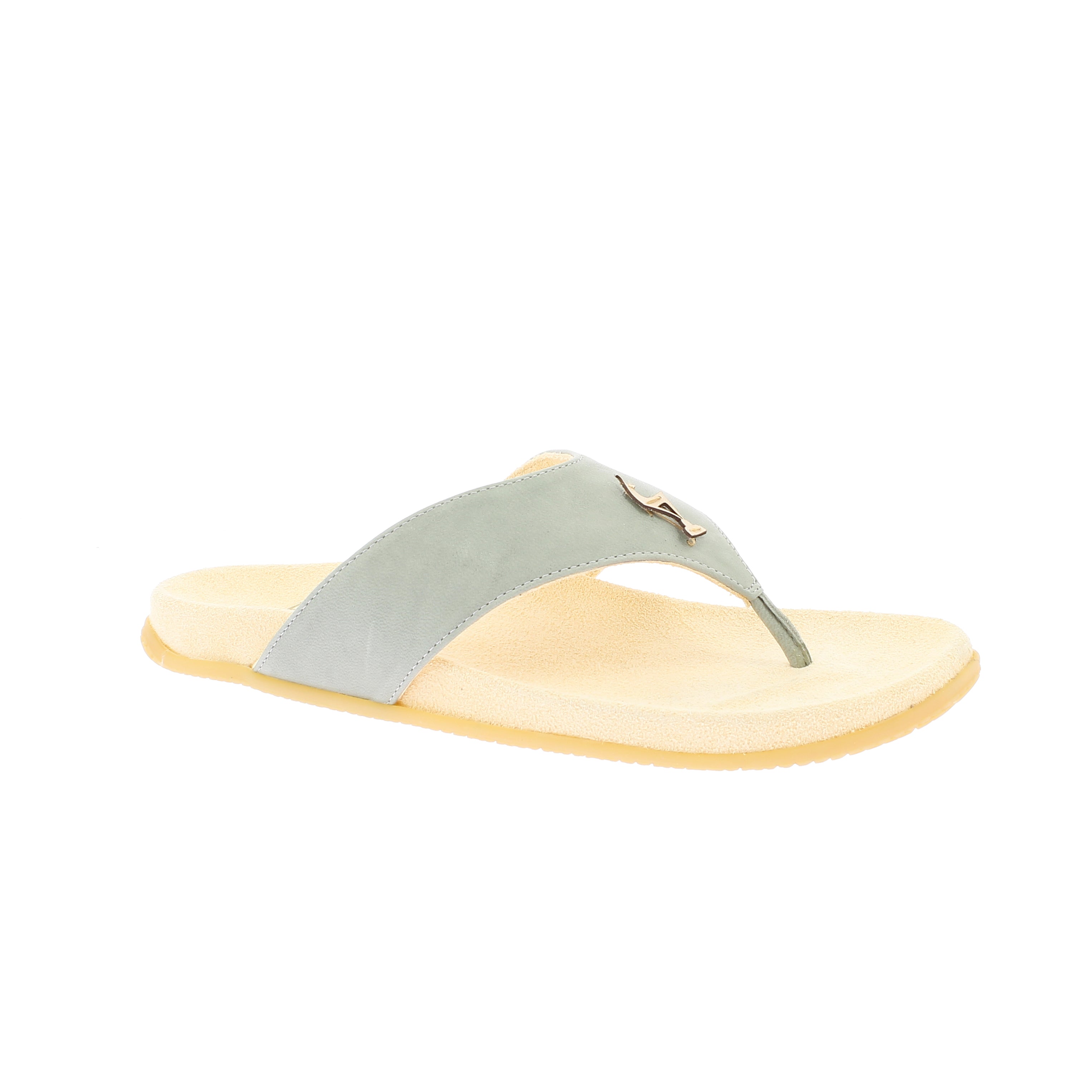 Zehentrenner Leder mit Gams