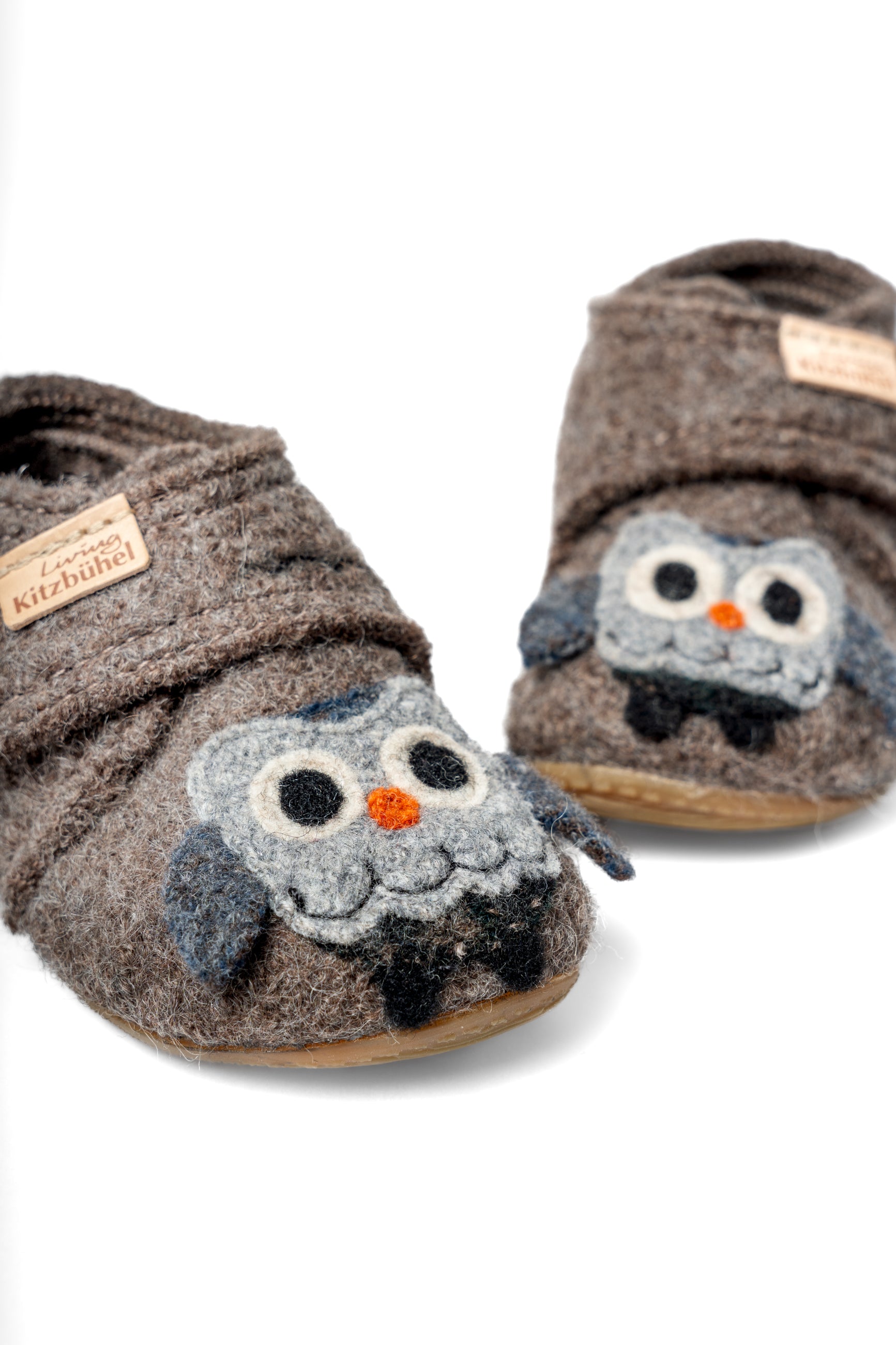 Babyklettschuh Eule